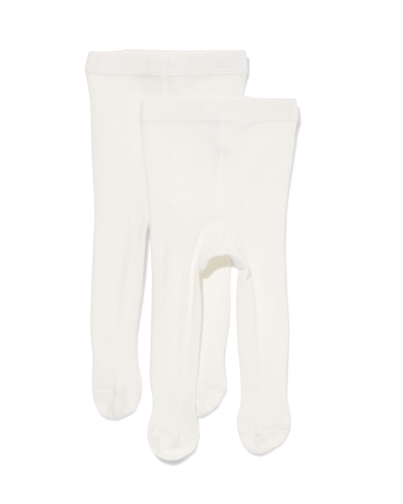 2 collants &eacute;pais b&eacute;b&eacute; blanc cass&eacute; blanc cass&eacute; - 1000009823 - HEMA