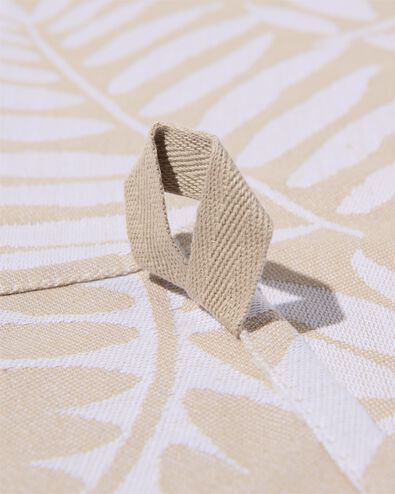 torchon 65x65 coton feuilles beige - 5420083 - HEMA