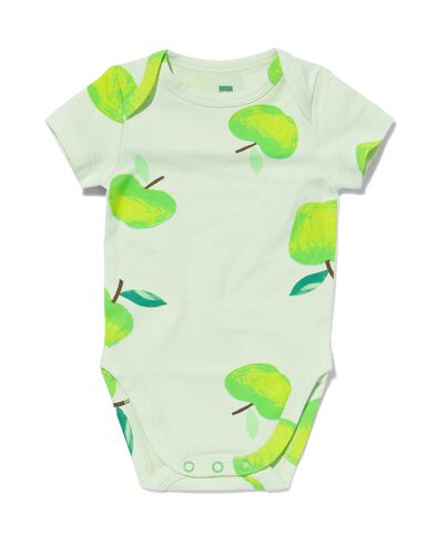 Baby-Body, Baumwolle/Elasthan, Äpfel grün 98/104 - 33305535 - HEMA