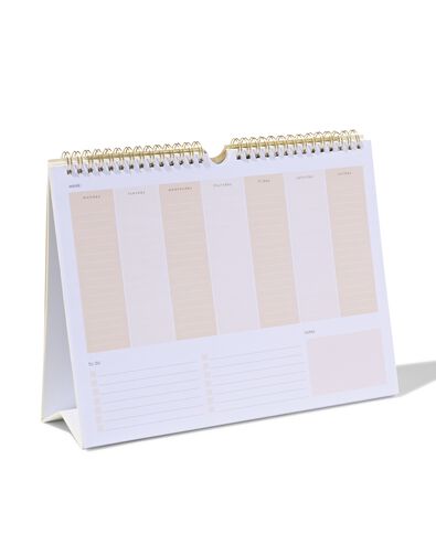 weekdeskplanner 28x21cm - 14103700 - HEMA