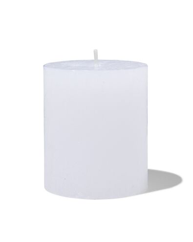 bougies rustiques – blanc -7x8 cm blanc 7 x 8 - 13500603 - HEMA