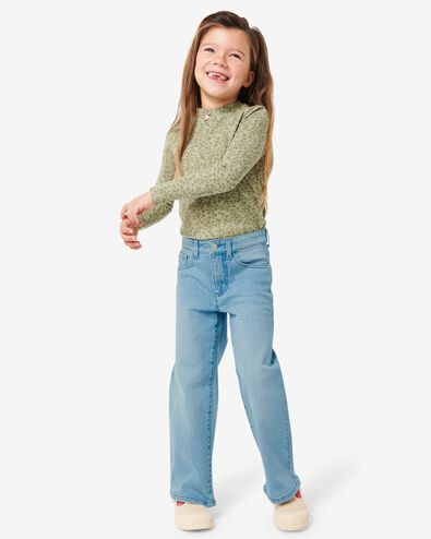 kinder jeans straight fit lichtblauw - 1000029670 - HEMA