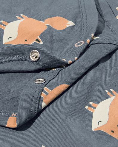 body coton bio extensible avec renards anthracite anthracite - 33311630ANTHRACITE - HEMA