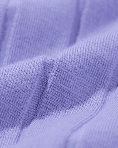 Kinder-T-Shirt, gerippt violett - 30874216PURPLE - HEMA