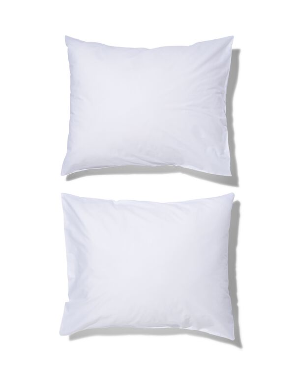 2 taies d’oreiller coton doux 60x70 blanc - 5180036 - HEMA