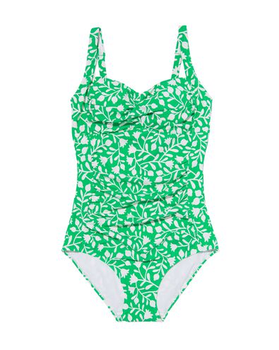 maillot de bain femme control vert XL - 22350294 - HEMA
