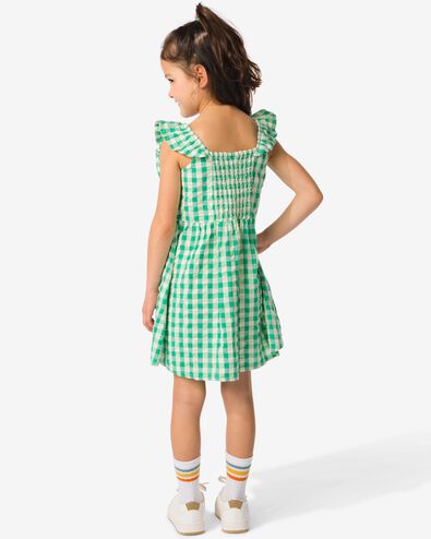 kinder jurk geruit groen groen - 30832827GREEN - HEMA