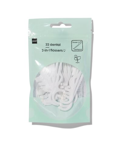 32 b&acirc;tonnets fil dentaire 2 en 1 - 11133380 - HEMA