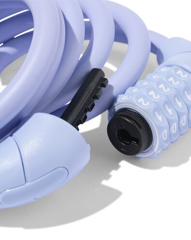 antivol &agrave; spirale 180cm ⌀0,12cm serrure &agrave; combinaison  - 41150136 - HEMA