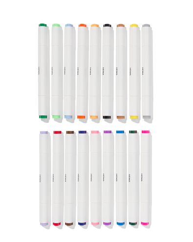 Twinmarker auf Wasserbasis &ndash; 18 St&uuml;ck - 60702809 - HEMA