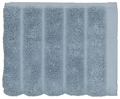 petite serviette 30x55 rayée qualité épaisse noire blauw petite serviette - 5230042 - HEMA