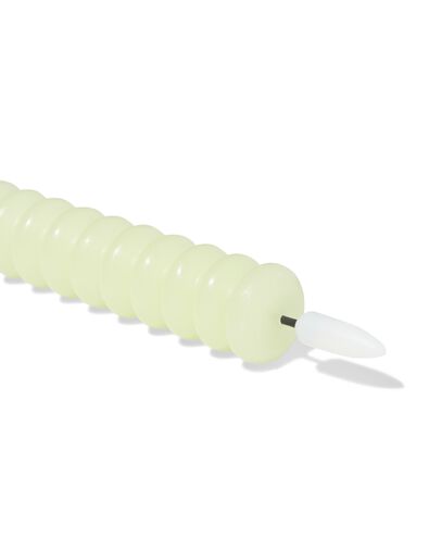 LED-Haushaltskerze, &Oslash; 2,3 &times; 29 cm, mit Rippenstruktur, Hellgr&uuml;n - 13550125 - HEMA