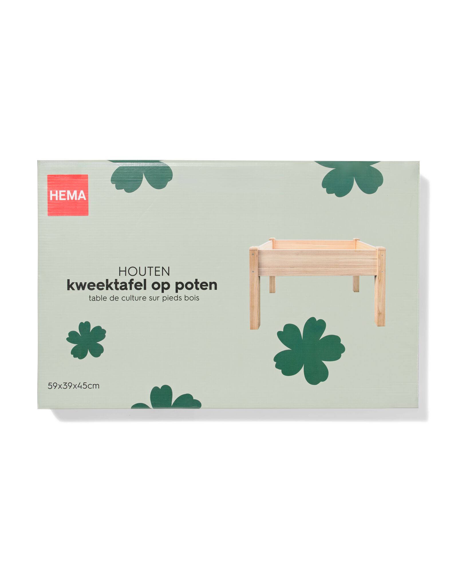 kweektafel op poten 39x59x45cm hout - 41800209 - HEMA
