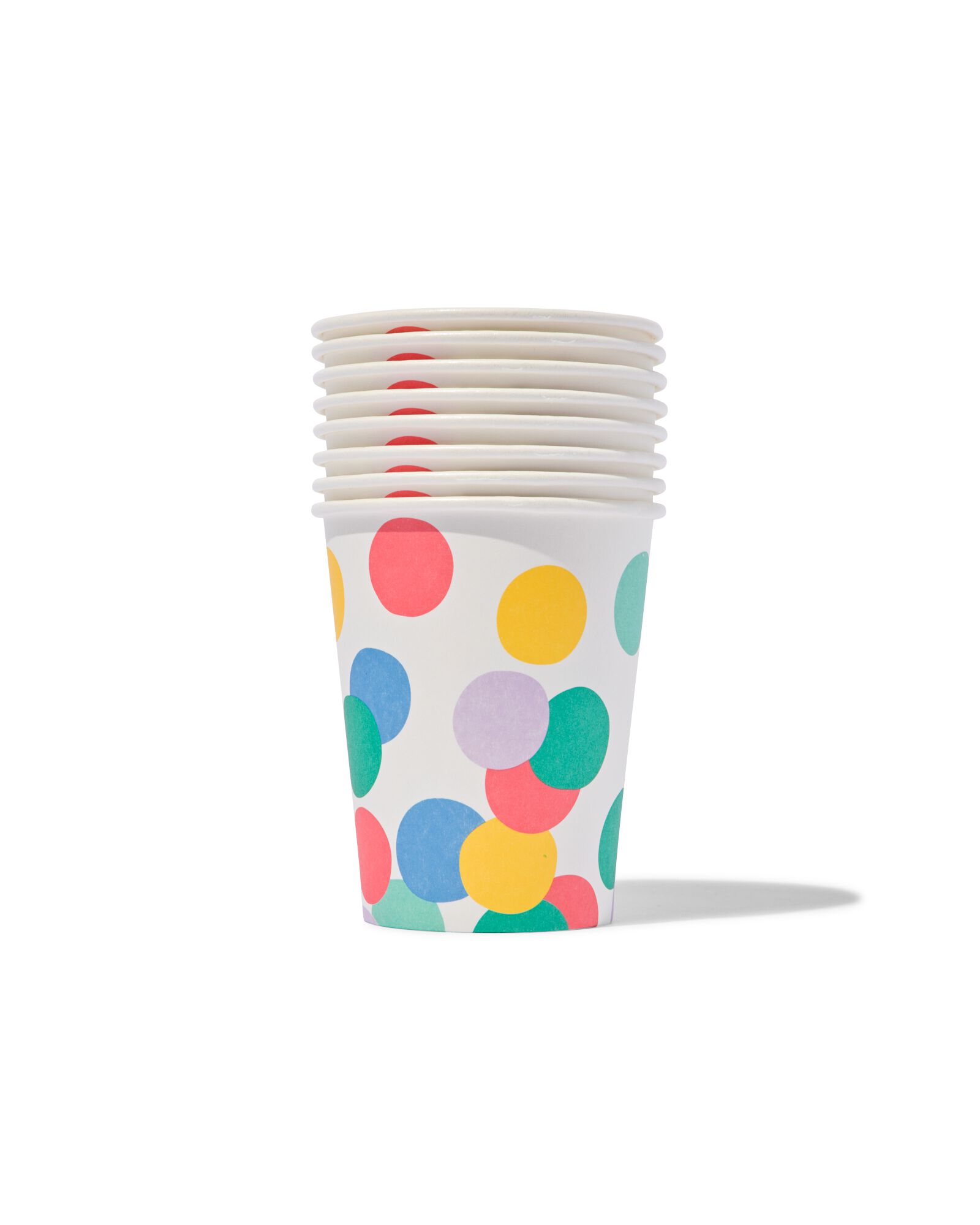8er-Pack Pappbecher, Punkte, 250 ml - 14200284 - HEMA