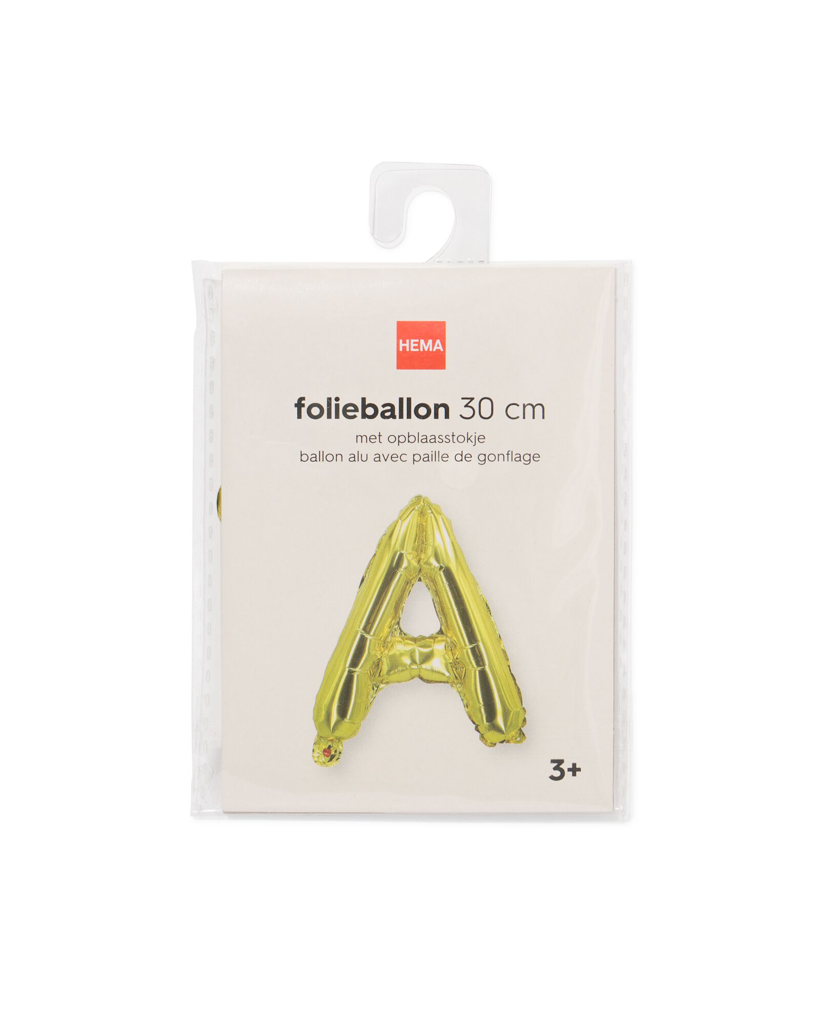 ballon aluminium lettre A 30cm dor&eacute; - 14260031 - HEMA