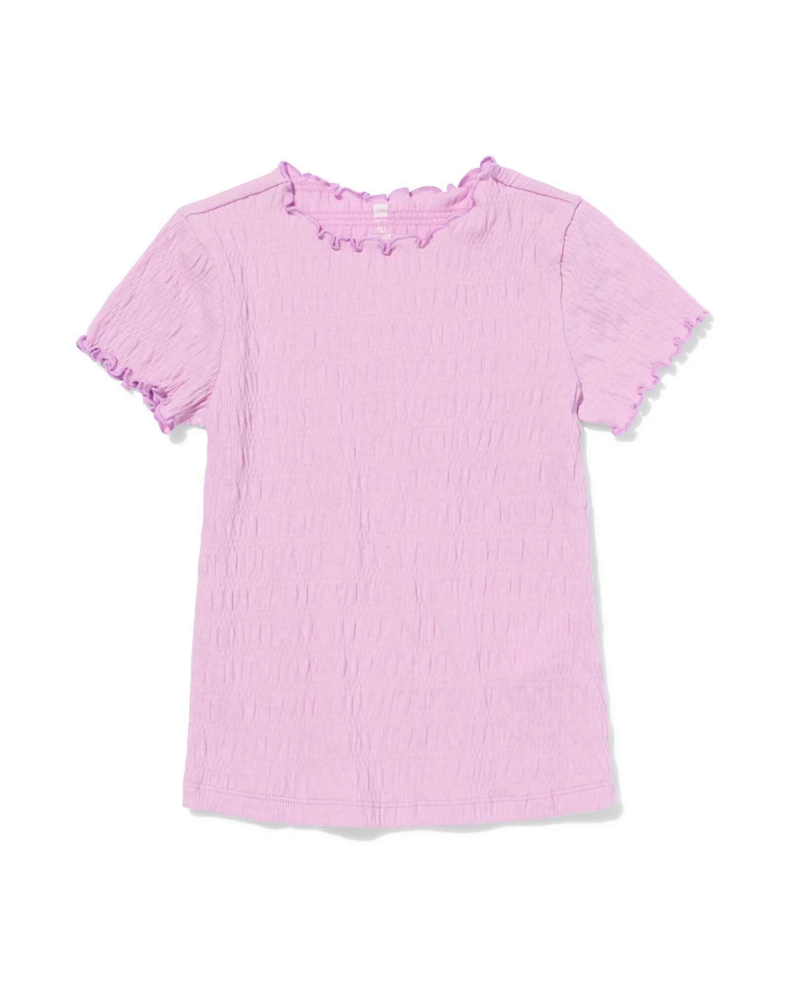 kinder T-shirt jersey paars paars - 30846606PURPLE - HEMA