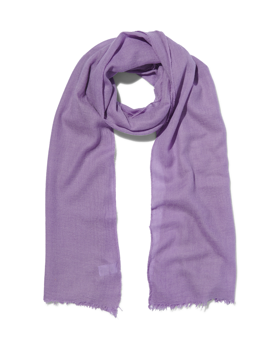 écharpe femme avec laine 200x60 violet clair - 1790047 - HEMA