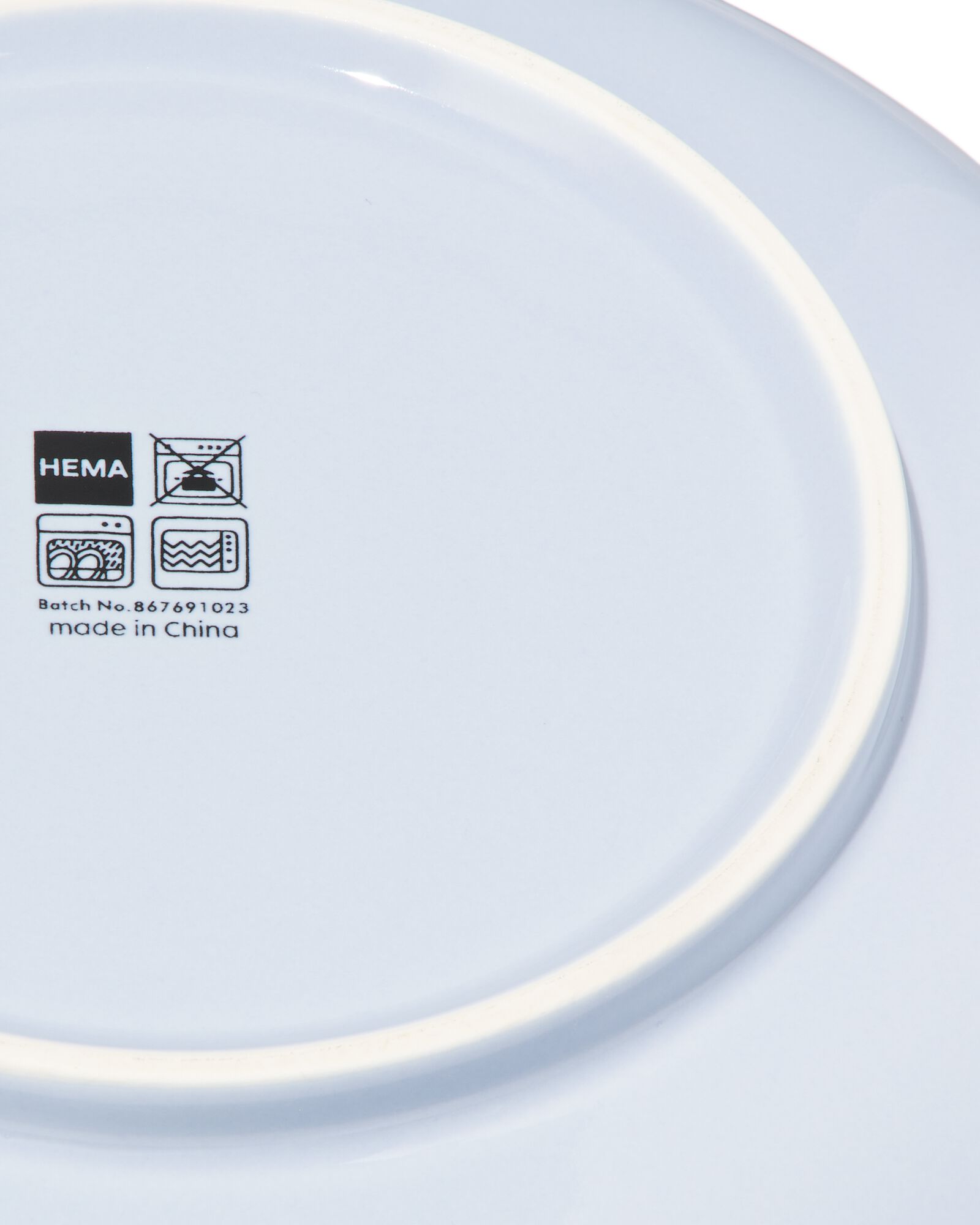 assiette creuse &Oslash;22cm - new bone bleu - vaisselle d&eacute;pareill&eacute;e - 9650014 - HEMA