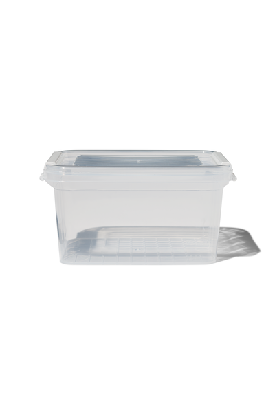 boîte de rangement avec couvercle 1.2L Dublin transparent 18x12x10 - 39822212 - HEMA