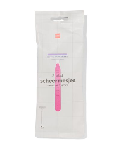 dames scheermesjes 2 bladen - 5 stuks - 11933003 - HEMA