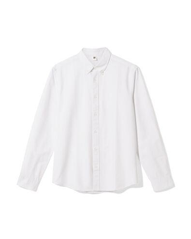 heren oxford overhemd wit - 1000030209 - HEMA
