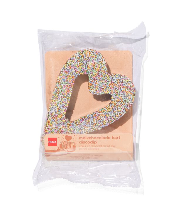 coeur en chocolat avec perles de sucre - 10360011 - HEMA