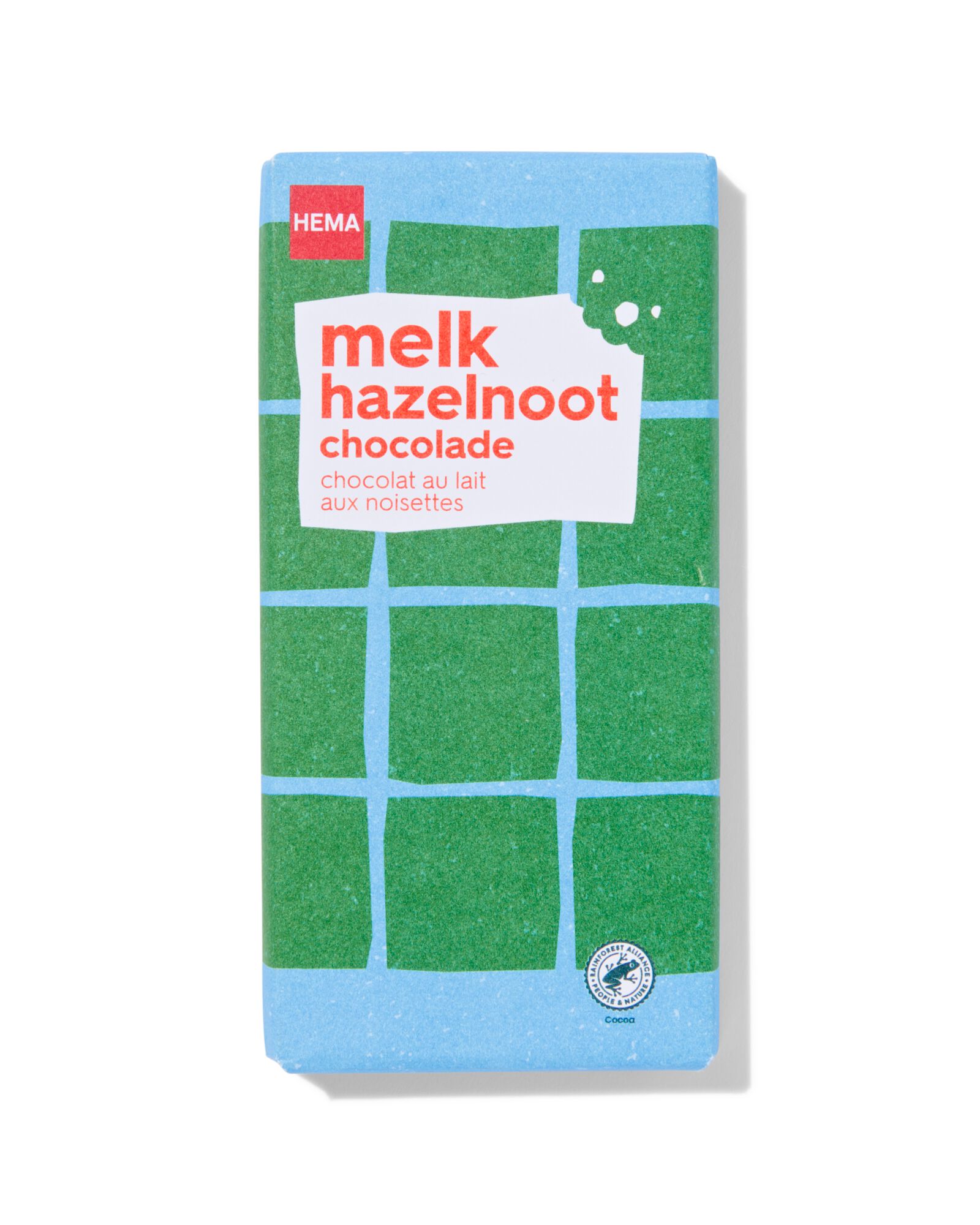chocoladereep melk hazelnoot 180gram - 10350031 - HEMA