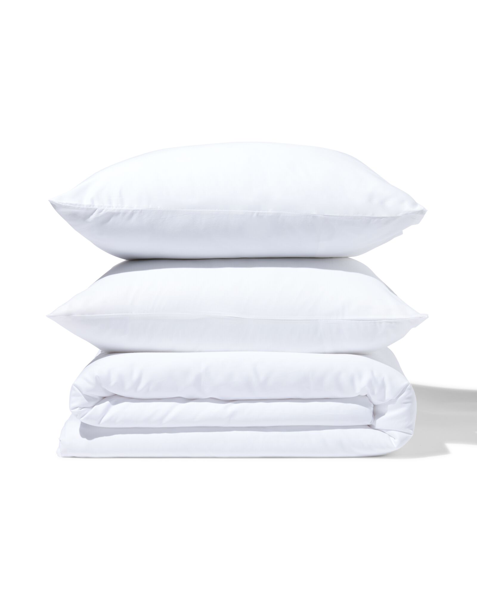 housse de couette 240x200/220cm satin blanc - 5790151 - HEMA