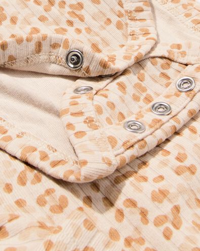 newborn body rib  ecru - 33429720ECRU - HEMA