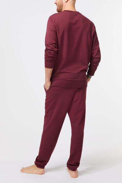 t-shirt de pyjama homme avec bambou aubergine aubergine - 1000029288 - HEMA