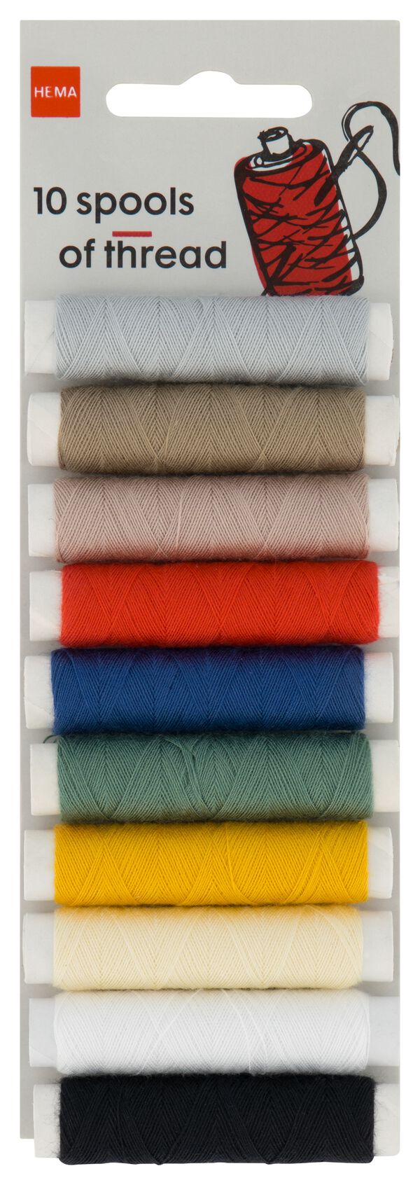 naaigaren klosjes - 10 stuks - 1422050 - HEMA