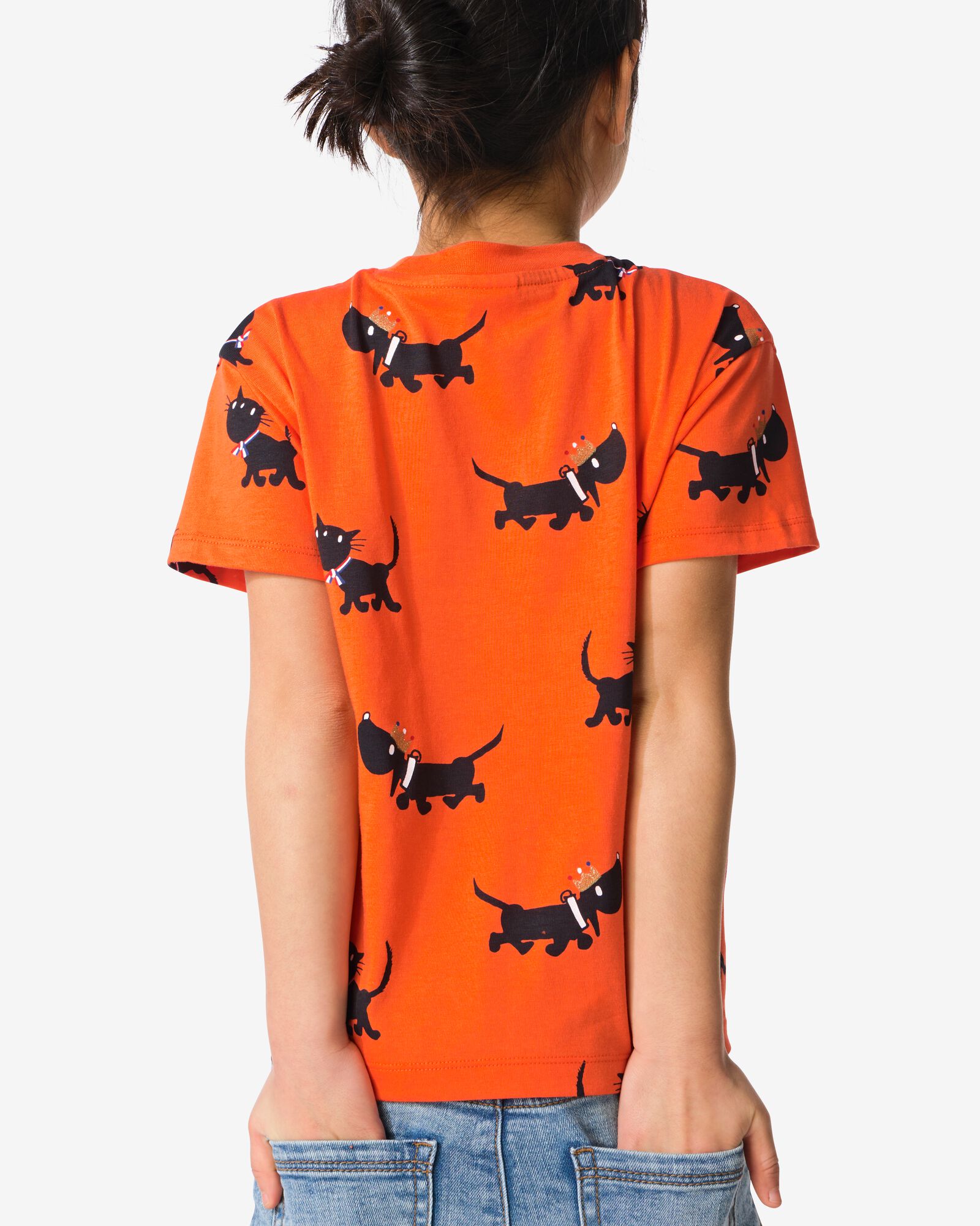 t-shirt enfant Takkie et Siepie CM orange orange - 30713601ORANGE - HEMA