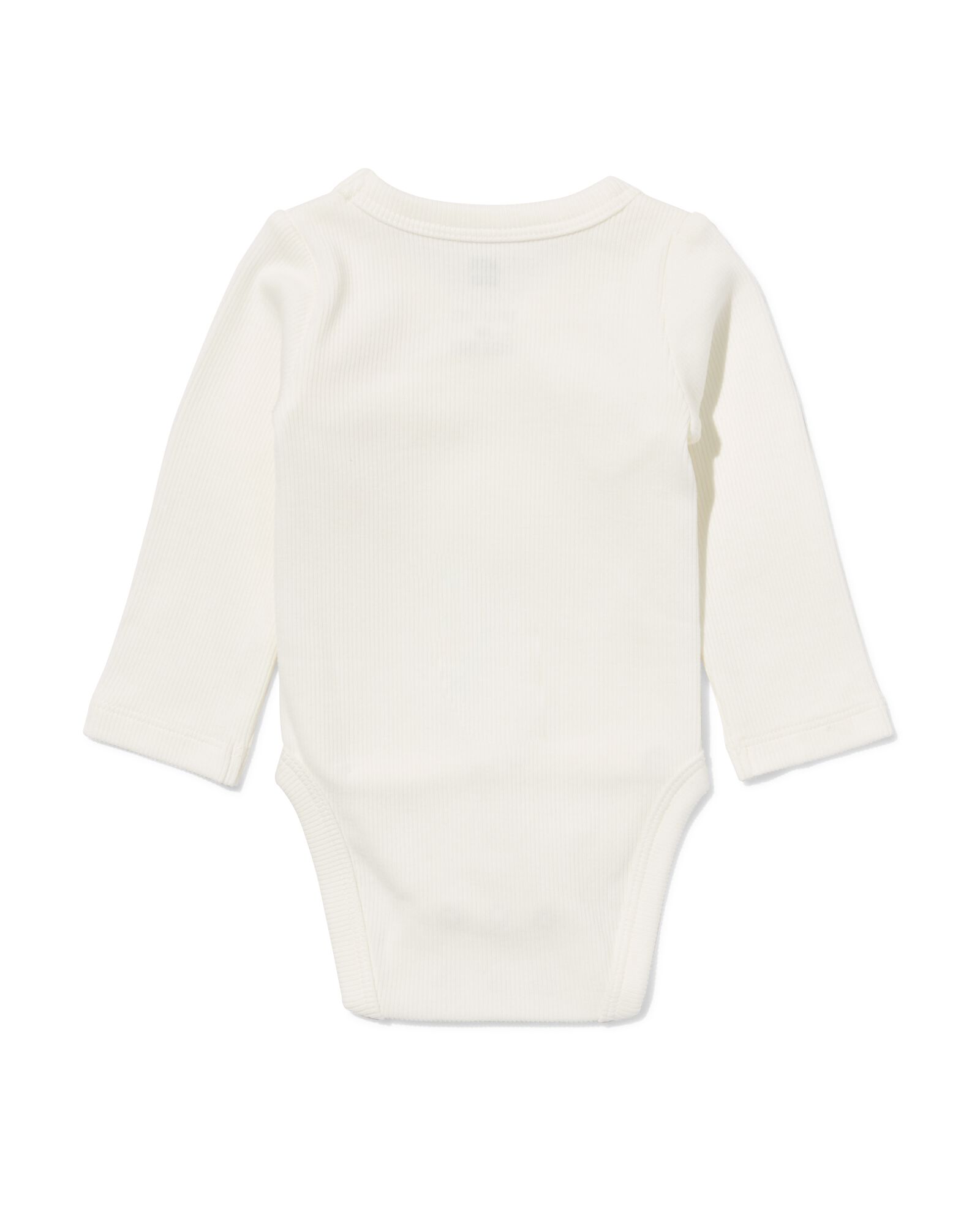 newborn meegroei overslag body rib  wit wit - 33430520WHITE - HEMA