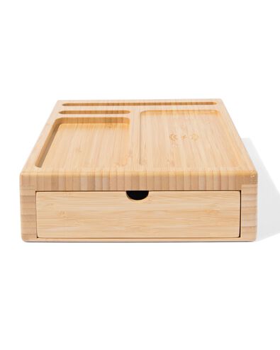 Organizer mit kabellosem Ladeger&auml;t Bambus - 39610005 - HEMA