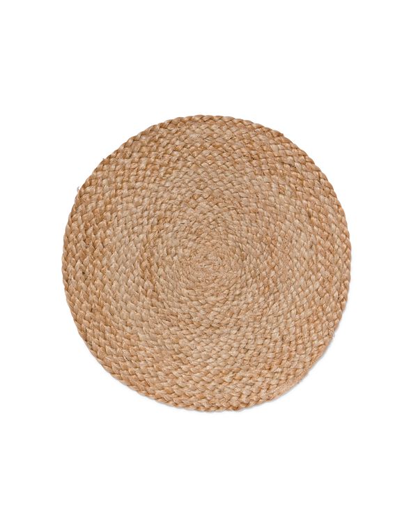 set de table en jute tress&eacute;e - &Oslash; 34 cm - 5300059 - HEMA