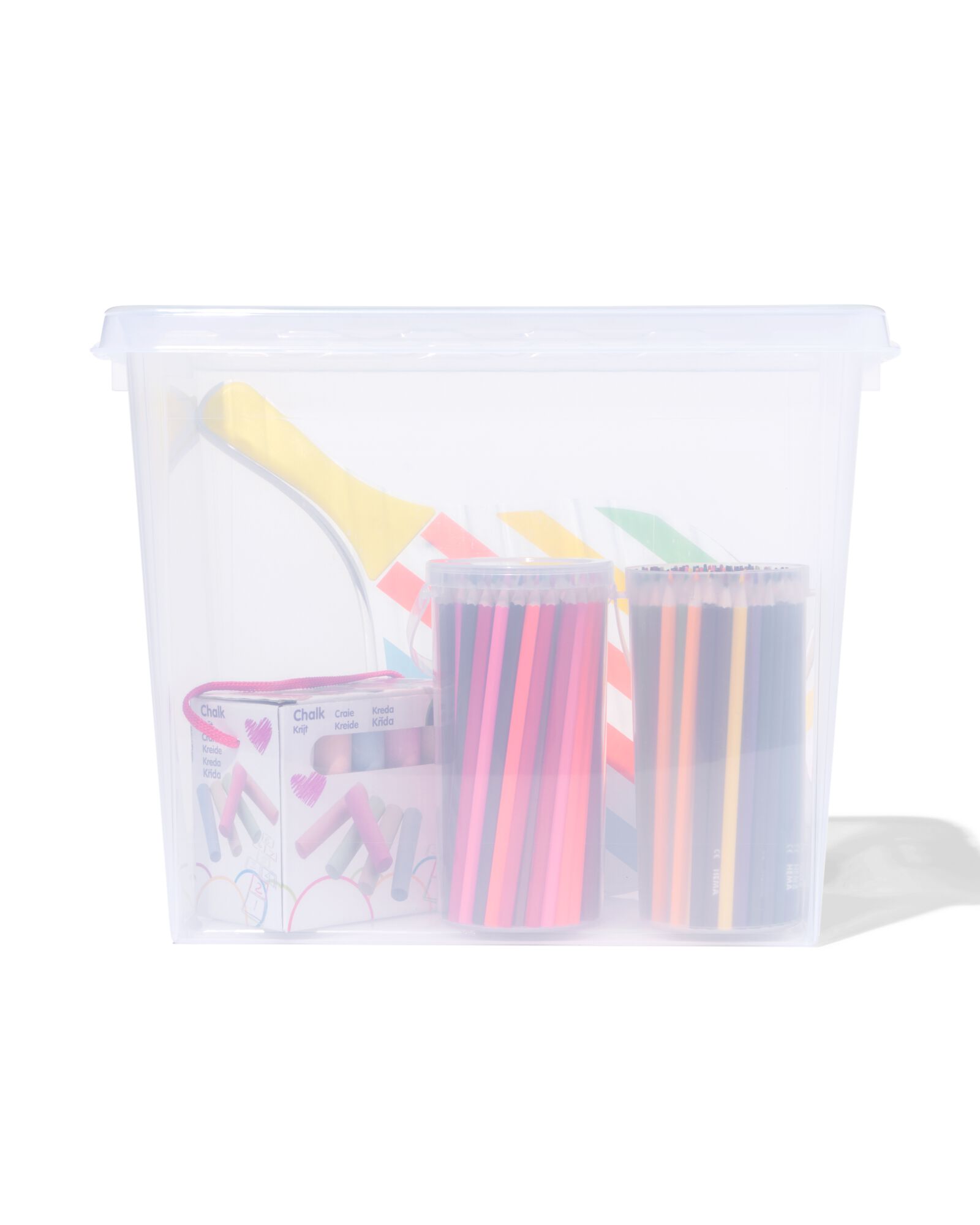 opbergbox 25L Madrid transparant 40x30x32 40 x 30 x 32 Madrid - 39890003 - HEMA