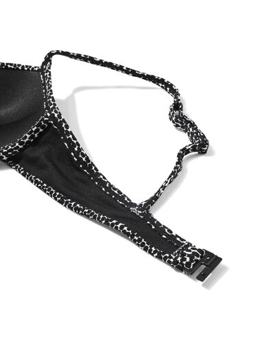 damesbikinitop Iris push-up zwart/wit zwart/wit - 22360570BLACKWHITE - HEMA