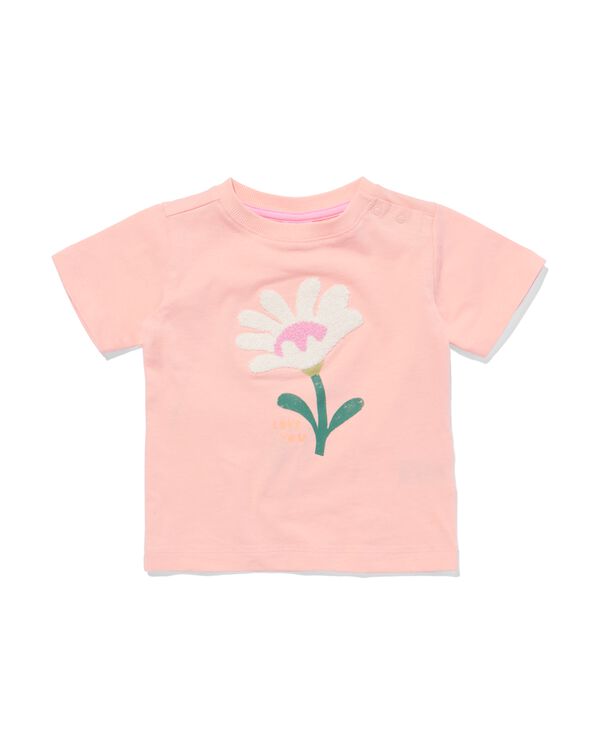 Baby-T-Shirt, Blumen pfirsich pfirsich - 33043750PEACH - HEMA