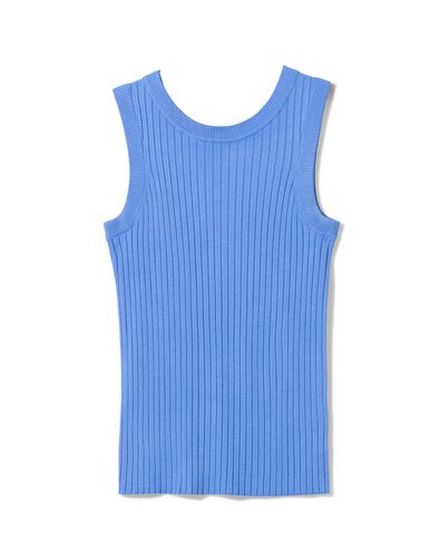 d&eacute;bardeur femme Frida c&ocirc;tel&eacute; bleu - 36271560BLUE - HEMA