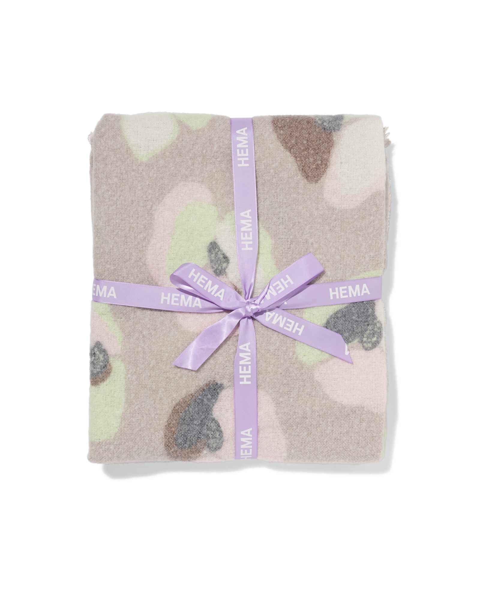 plaid 130x150 cm aspect laine fleurs  - 7326023 - HEMA