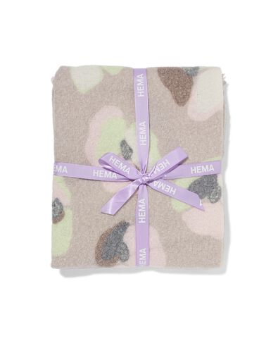 plaid 130x150 cm aspect laine fleurs  - 7326023 - HEMA