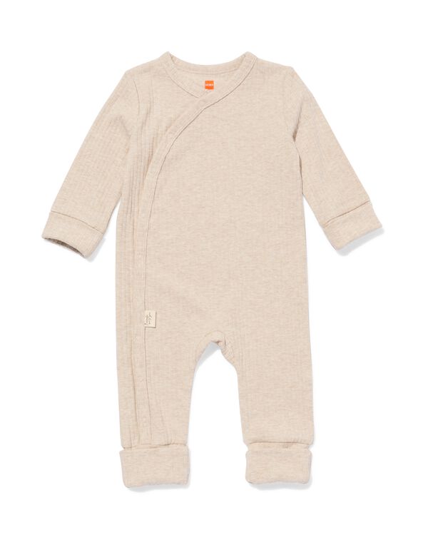 barboteuse évolutive nouveau-né LENZING™ ECOVERO™ côtelée  sable sable - 33430820SAND - HEMA