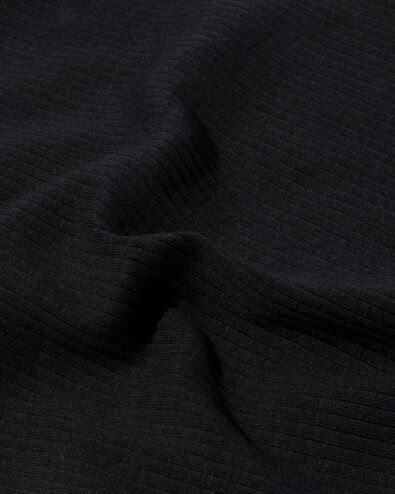 Kinder-Shirt, gerippt schwarz schwarz - 1000030010 - HEMA