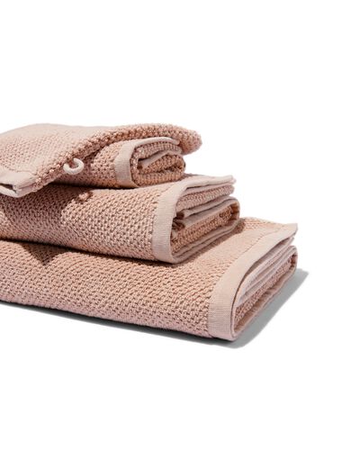 tweedekans handdoek recycled katoen 50x100 oudroze - 5240218 - HEMA