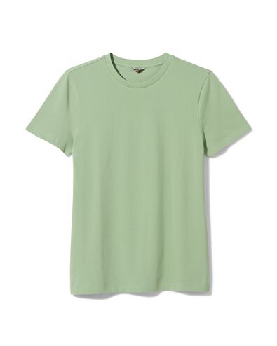 heren t-shirt piqué  groen L - 2115936 - HEMA