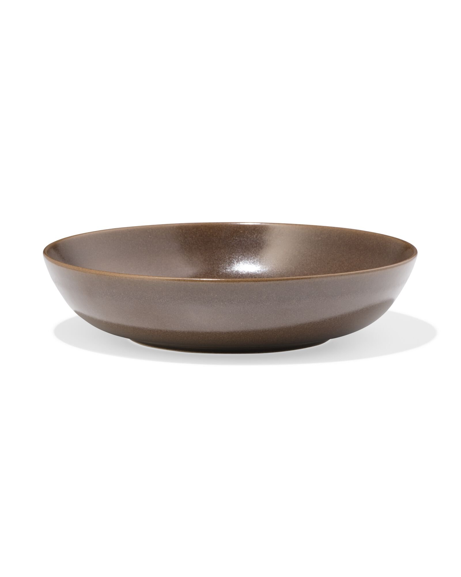 assiette profonde PUUR marron fonc&eacute; - 9650401 - HEMA
