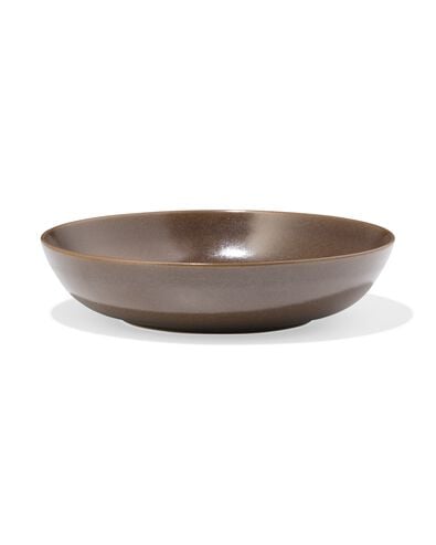 assiette profonde PUUR marron fonc&eacute; - 9650401 - HEMA