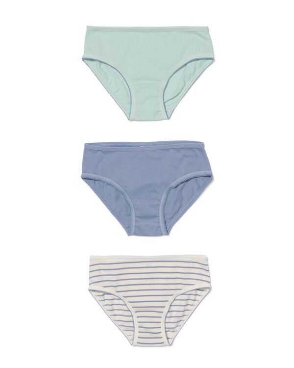 3er-Pack Kinder-Slips, Baumwolle blau blau - 19331230BLUE - HEMA