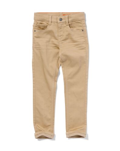 pantalon enfant jogdenim modèle skinny sable 128 - 30776251 - HEMA