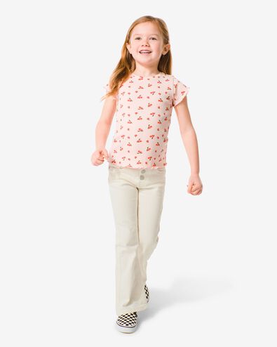 Kinder-Jeans, ausgestelltes Bein eierschalenfarben - 1000030730 - HEMA
